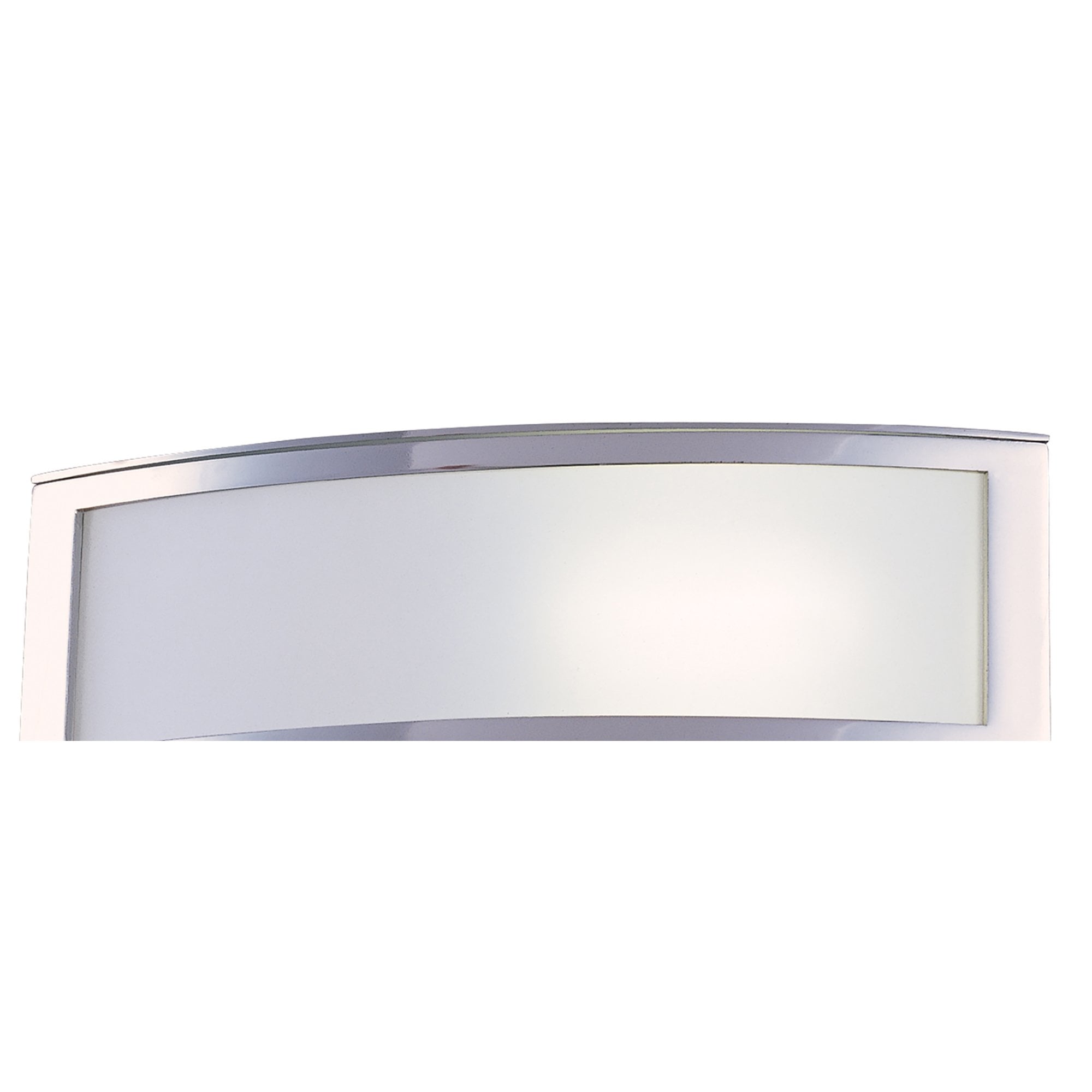 M0393 Duna E27 Wall Lamp 1 Light E27 Polished Chrome/White Acrylic
