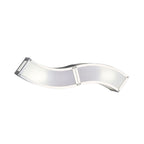 M0394 Duna E27 Wall Lamp 2 Light E27 Polished Chrome/White Acrylic