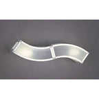 M0394 Duna E27 Wall Lamp 2 Light E27 Polished Chrome/White Acrylic