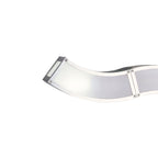 M0394 Duna E27 Wall Lamp 2 Light E27 Polished Chrome/White Acrylic