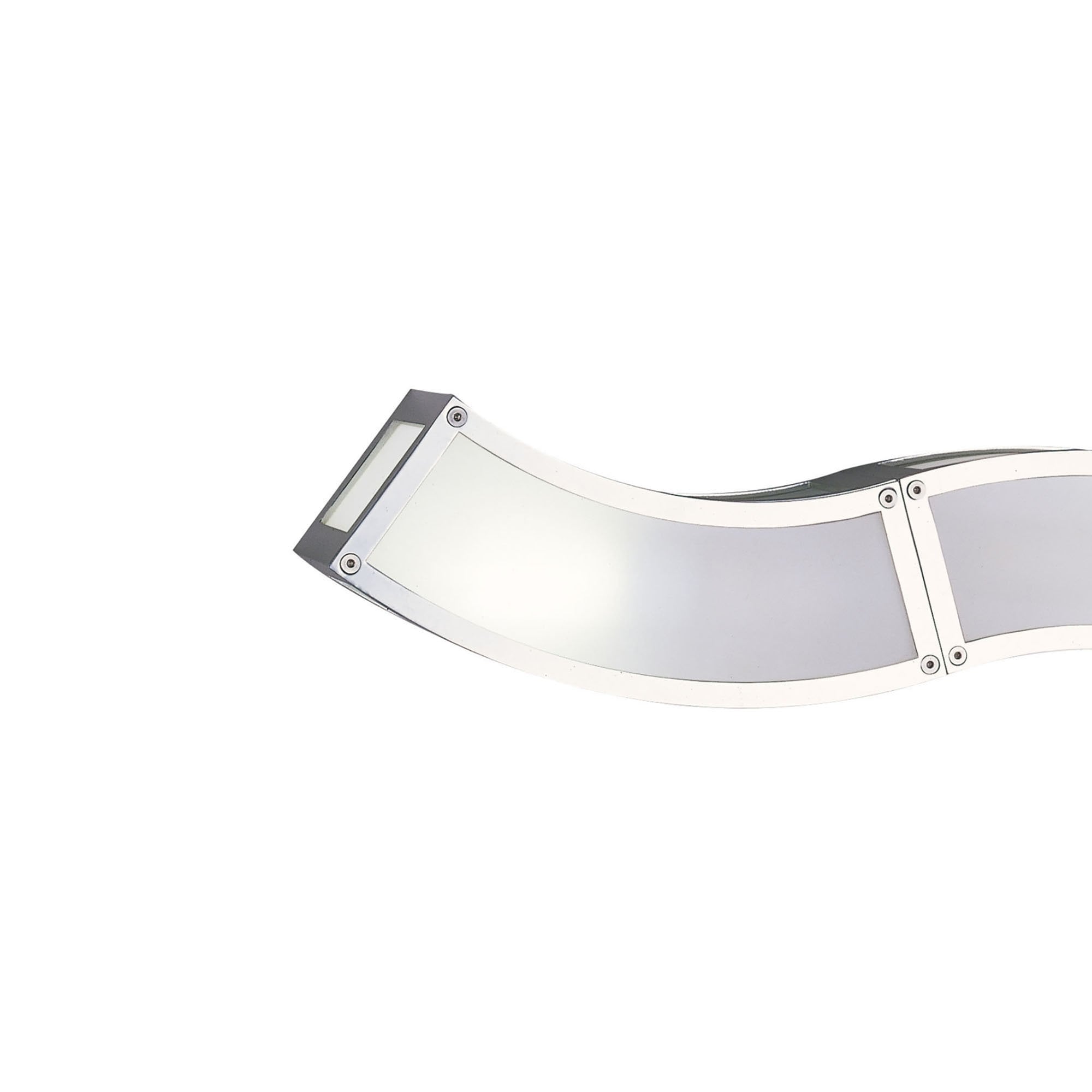 M0394 Duna E27 Wall Lamp 2 Light E27 Polished Chrome/White Acrylic