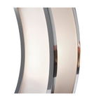 M0395 Duna E27 Table Lamp 1 Light E27 Polished Chrome/White Acrylic