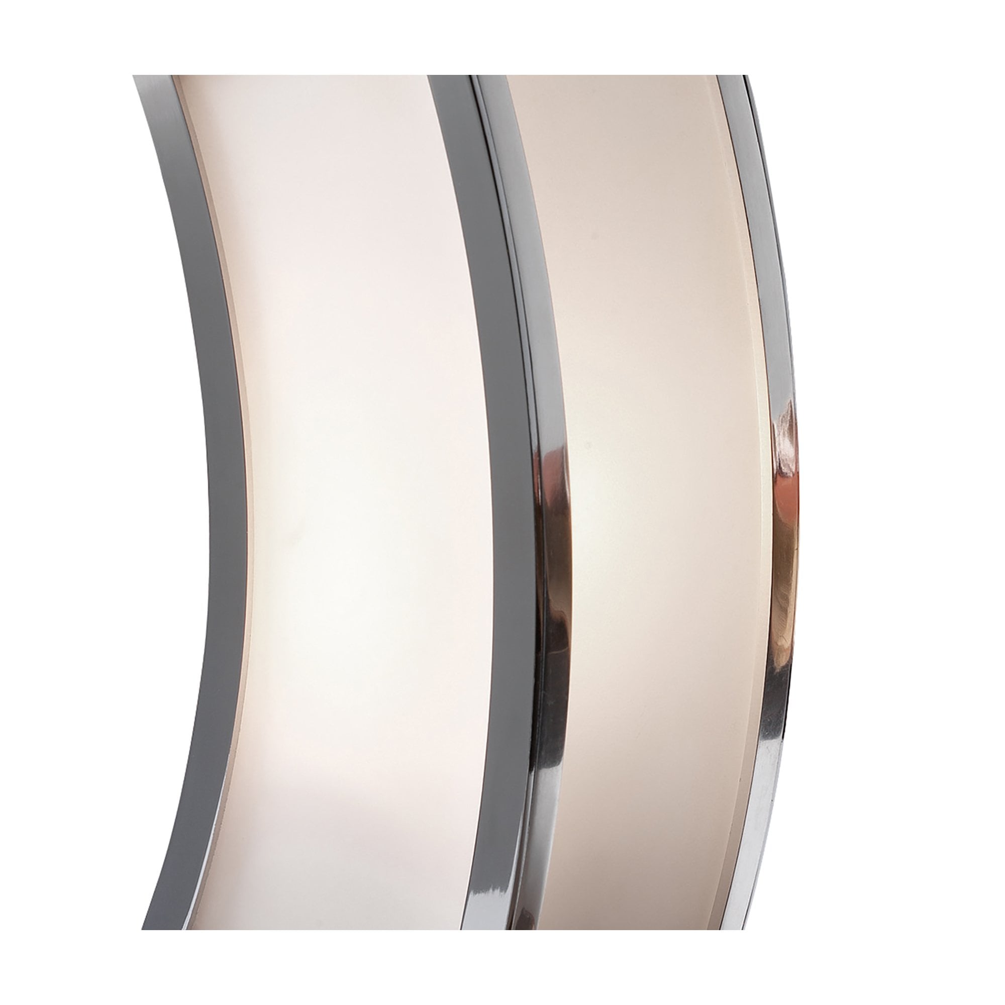 M0395 Duna E27 Table Lamp 1 Light E27 Polished Chrome/White Acrylic