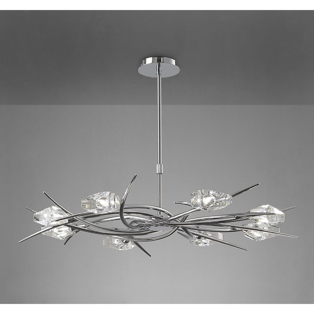 M1450 Eclipse Telescopic 8 Light G9 Polished Chrome