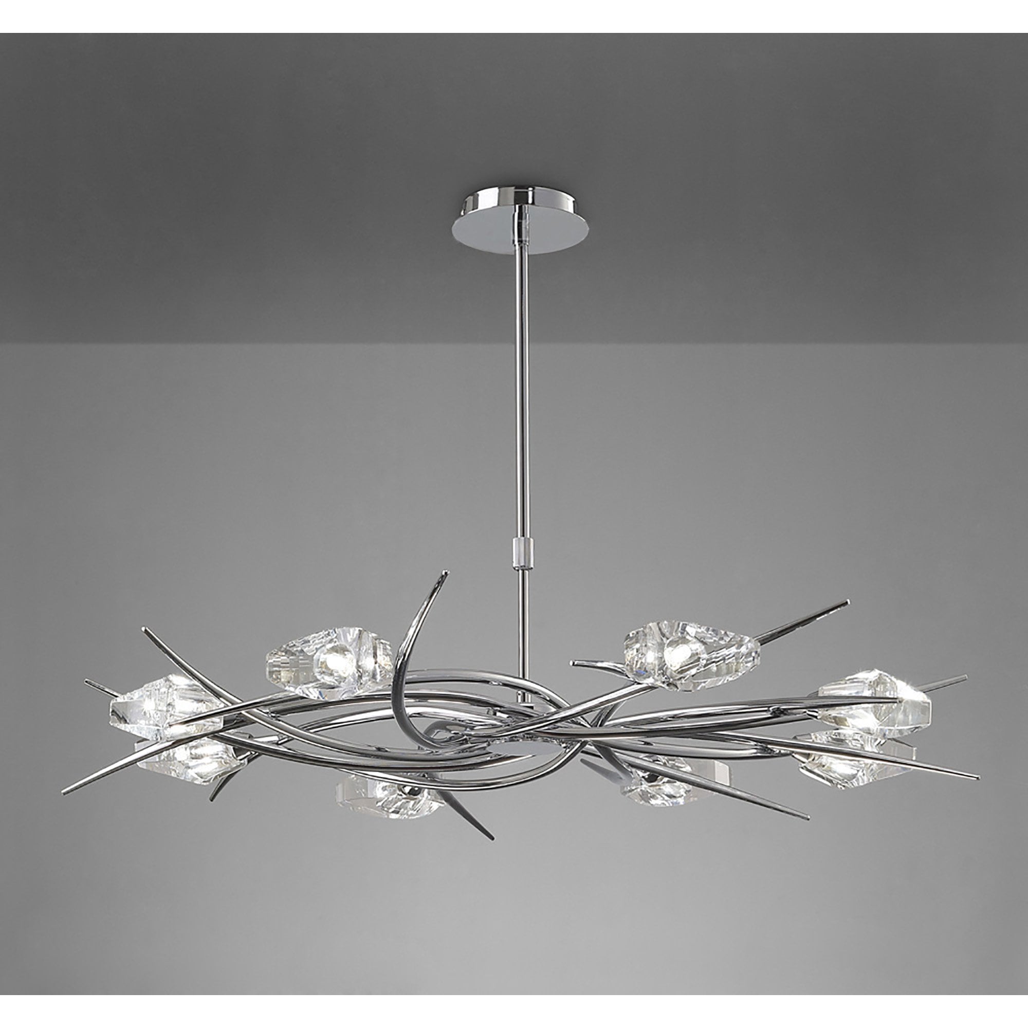M1450 Eclipse Telescopic 8 Light G9 Polished Chrome