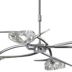 M1453 Eclipse Telescopic Convertible To Semi Flush 4 Light G9 Polished Chrome