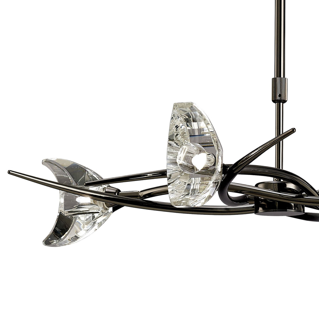 M1453BC Eclipse Telescopic Convertible To Semi Flush 4 Light G9 Black Chrome