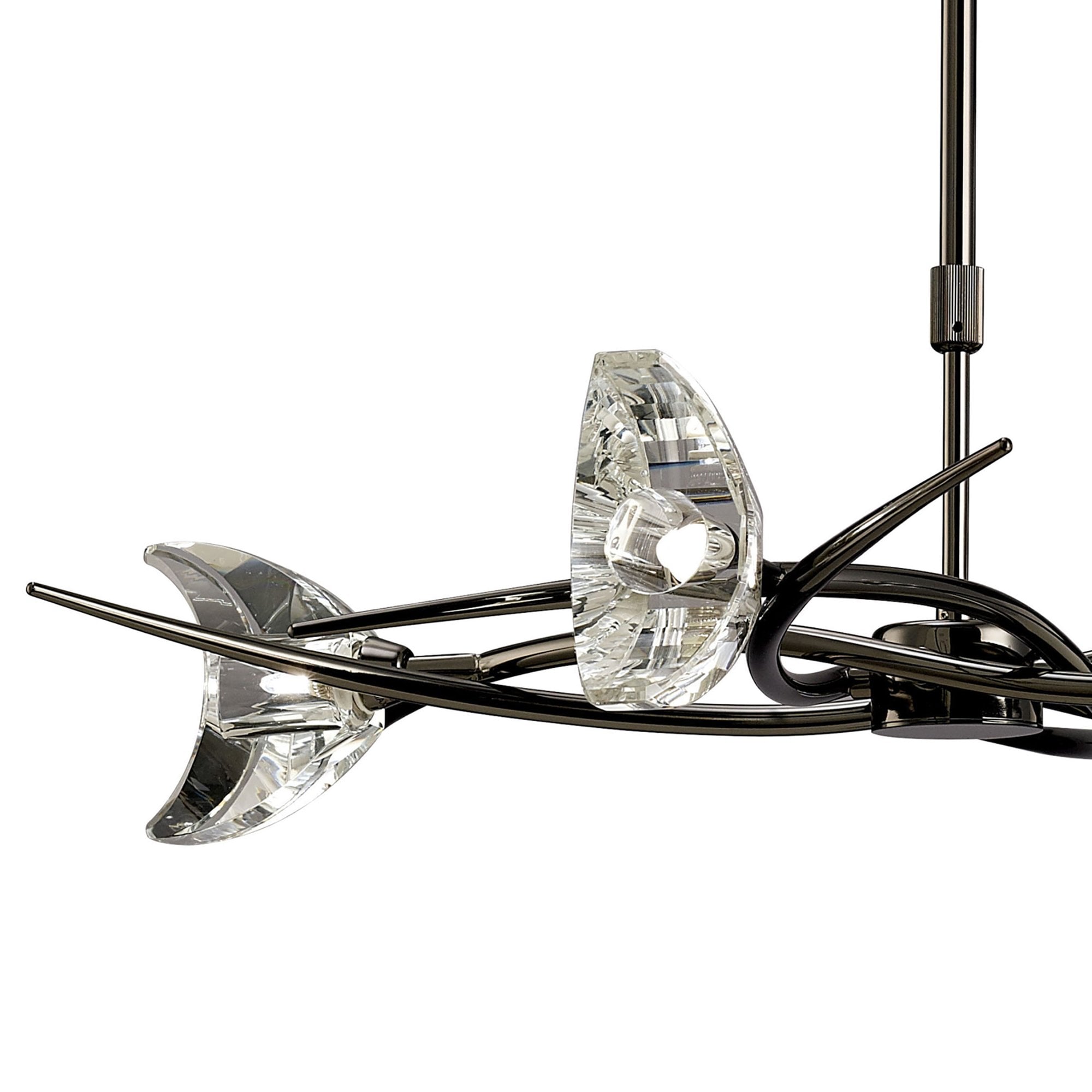 M1453BC Eclipse Telescopic Convertible To Semi Flush 4 Light G9 Black Chrome