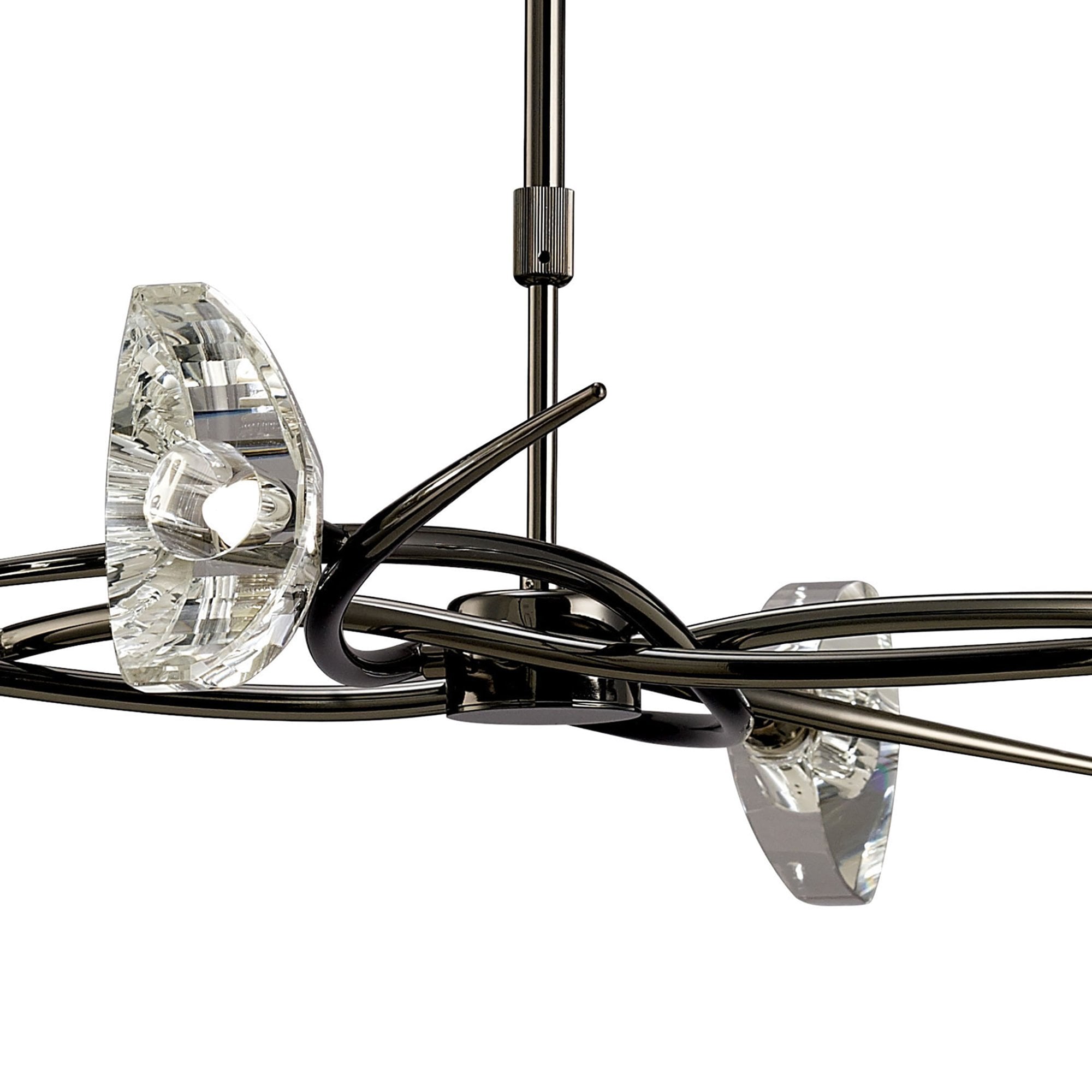 M1453BC Eclipse Telescopic Convertible To Semi Flush 4 Light G9 Black Chrome