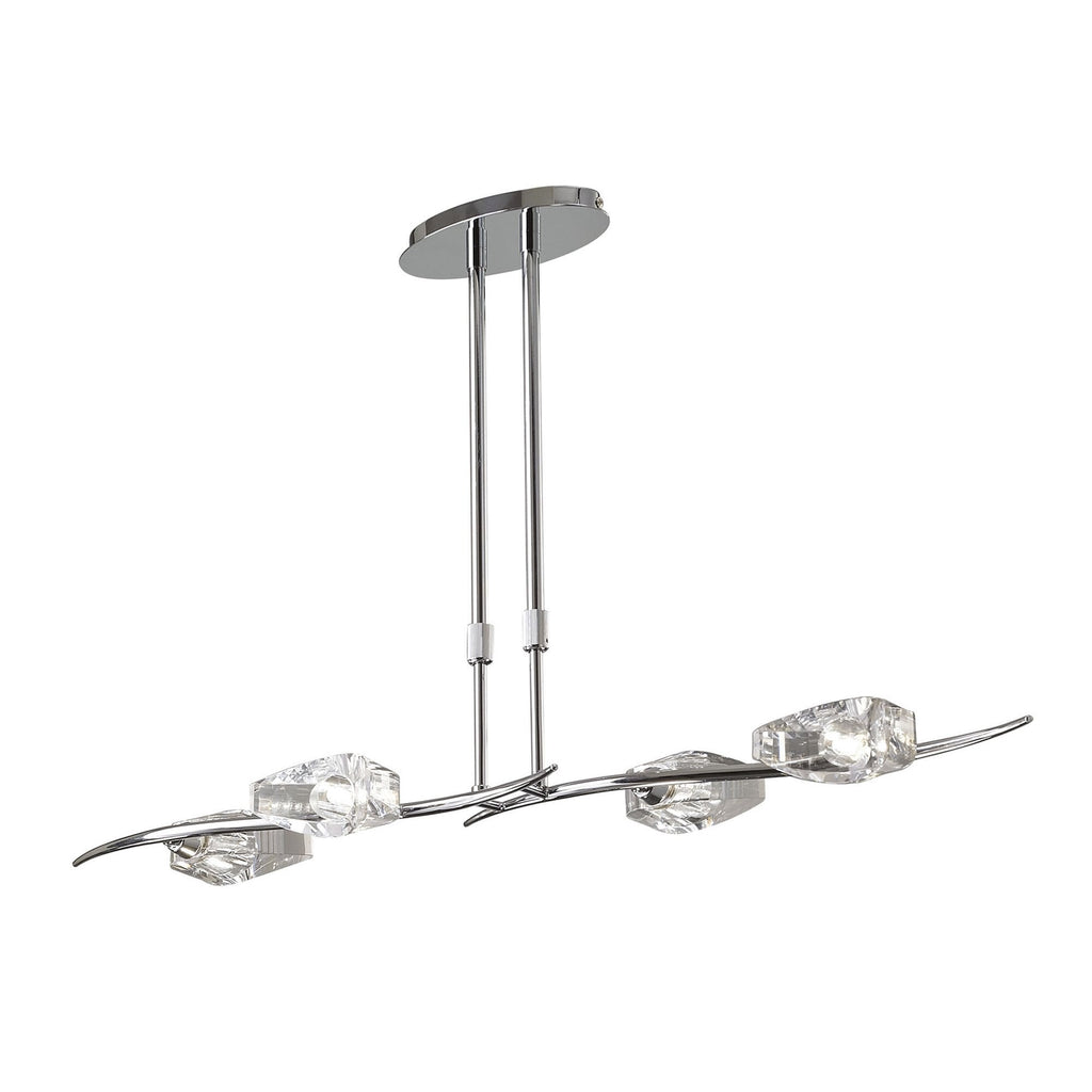 M1456 Eclipse Linear Telescopic 4 Light G9 Bar Polished Chrome