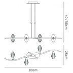 M1456 Eclipse Linear Telescopic 4 Light G9 Bar Polished Chrome
