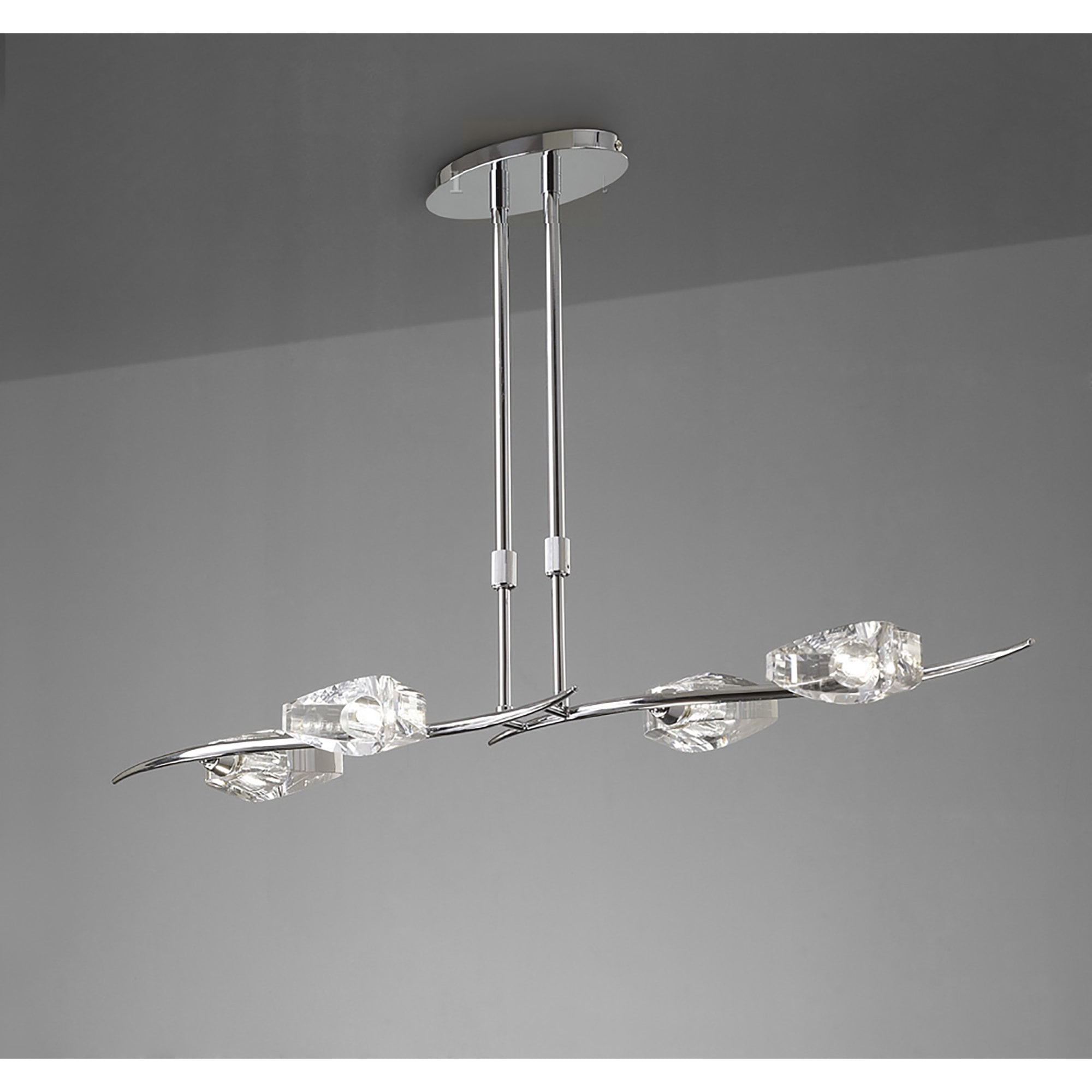 M1456 Eclipse Linear Telescopic 4 Light G9 Bar Polished Chrome