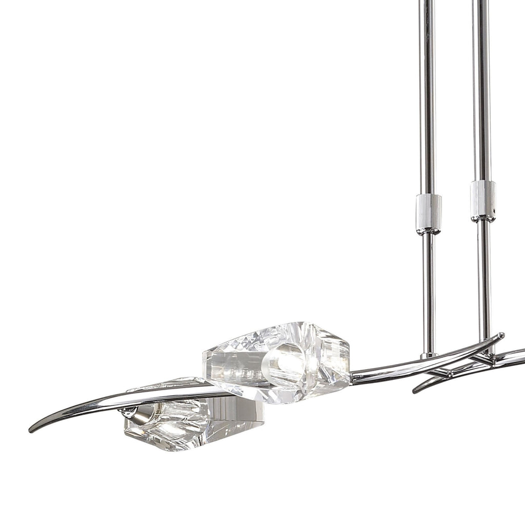 M1456 Eclipse Linear Telescopic 4 Light G9 Bar Polished Chrome