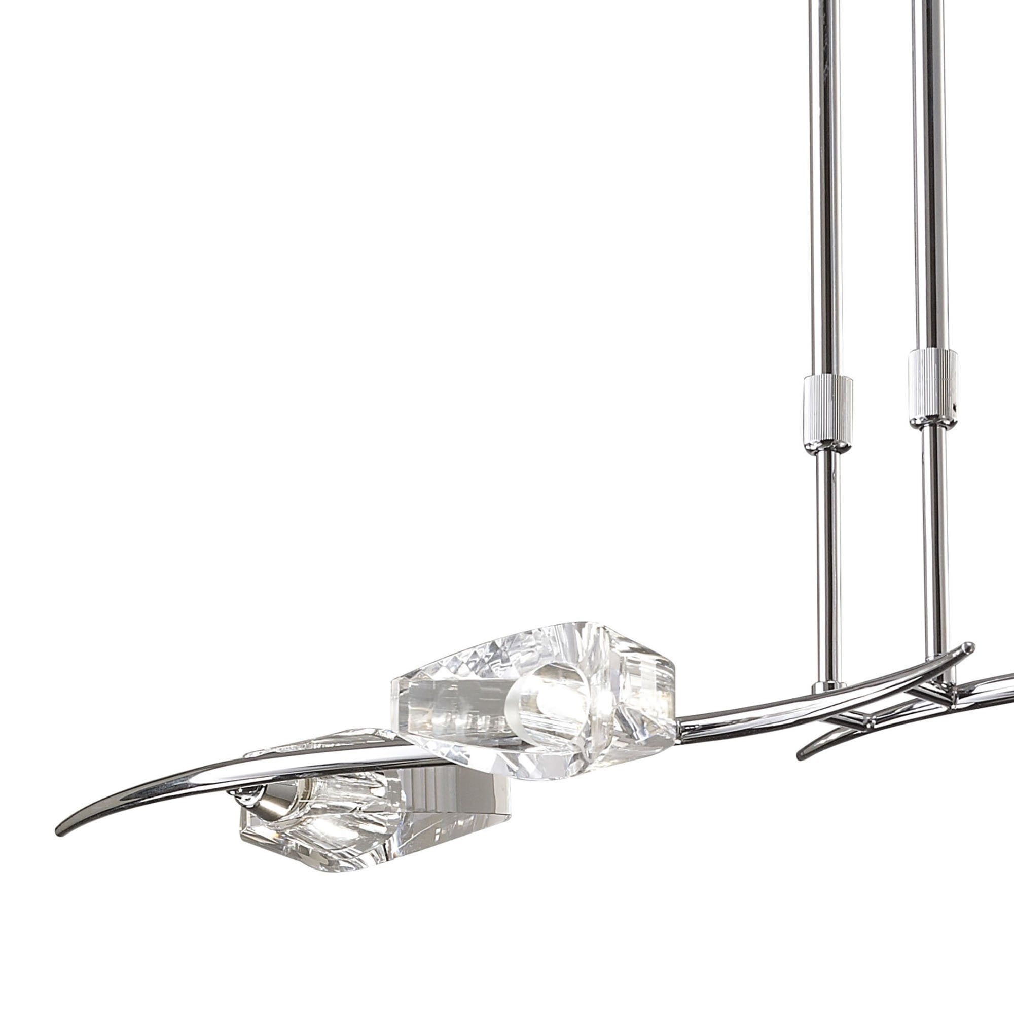 M1456 Eclipse Linear Telescopic 4 Light G9 Bar Polished Chrome
