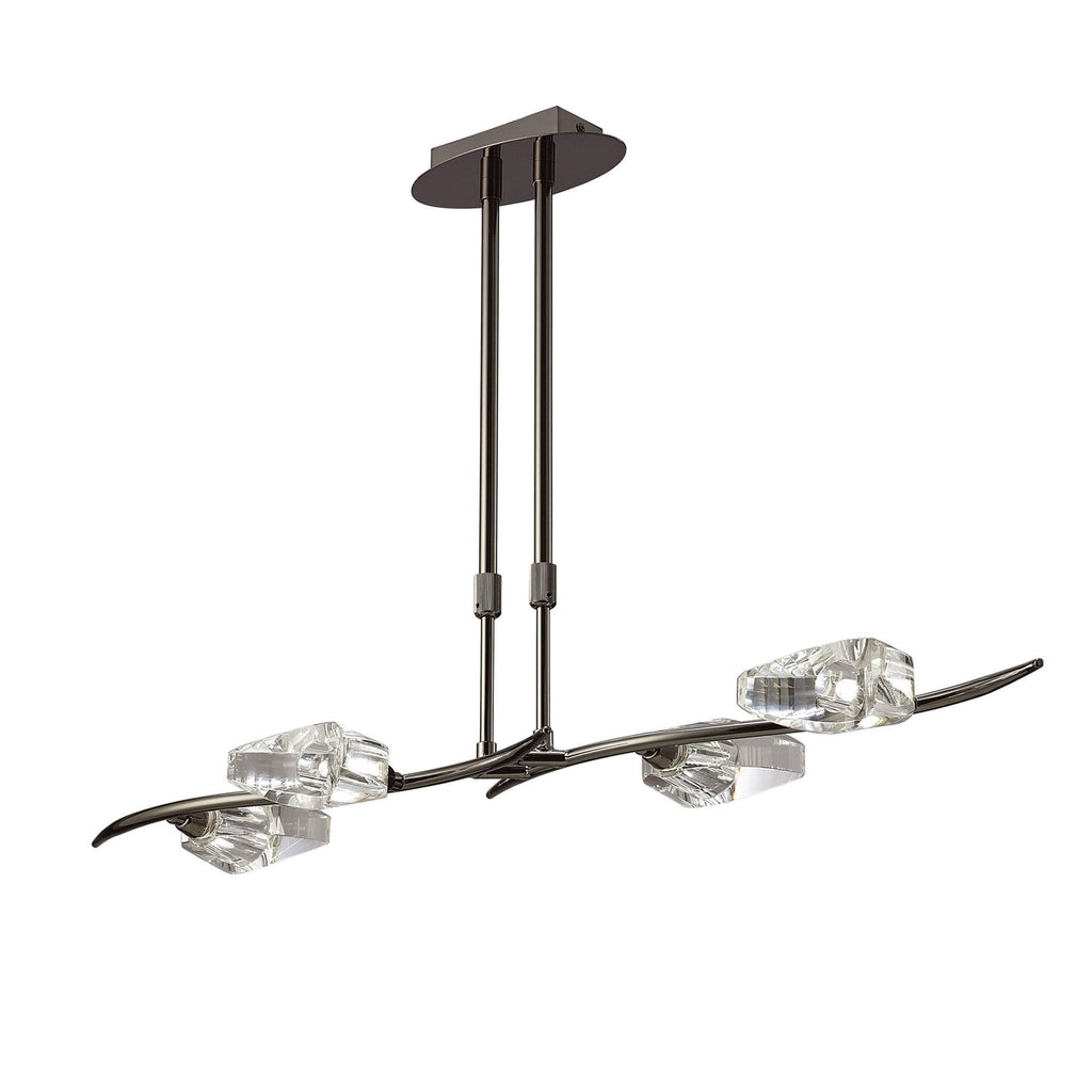 M1456BC Eclipse Linear Telescopic 4 Light G9 Bar Black Chrome