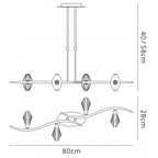 M1456BC Eclipse Linear Telescopic 4 Light G9 Bar Black Chrome