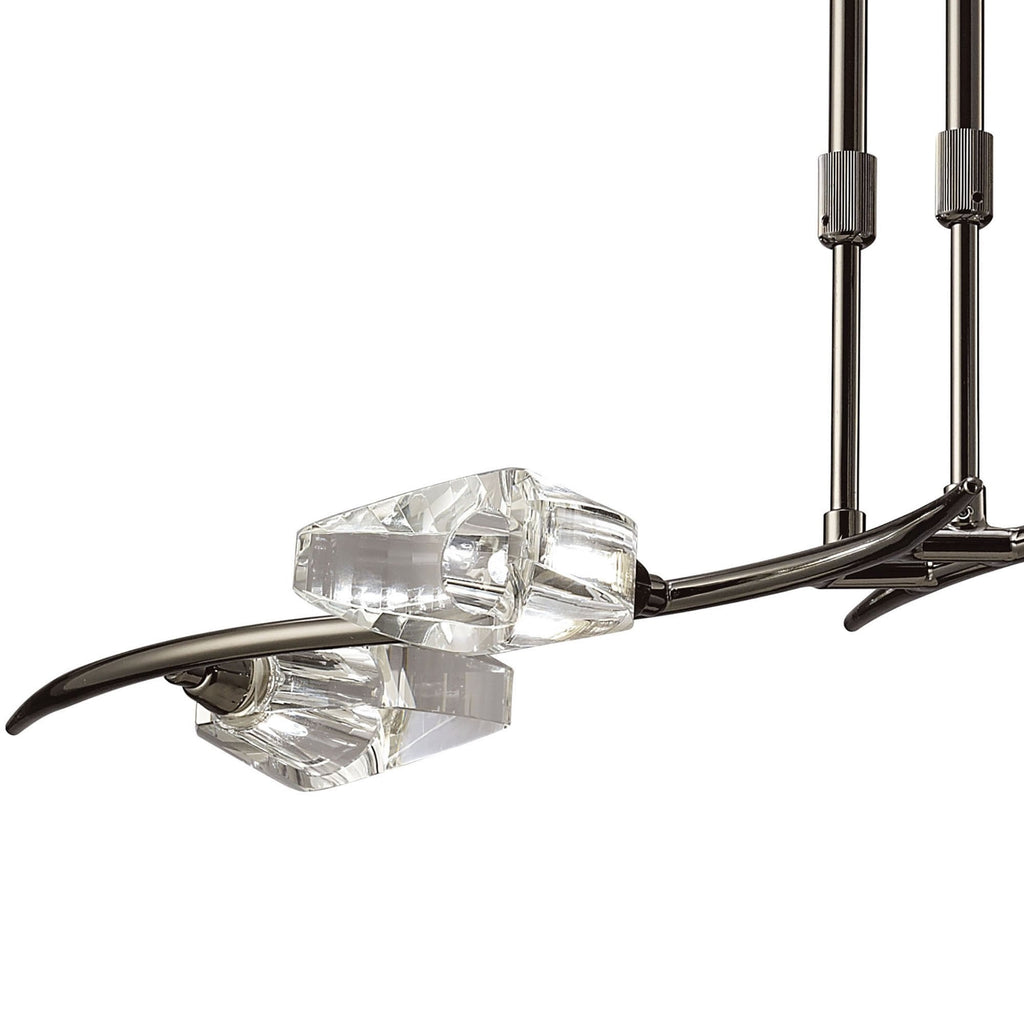 M1456BC Eclipse Linear Telescopic 4 Light G9 Bar Black Chrome