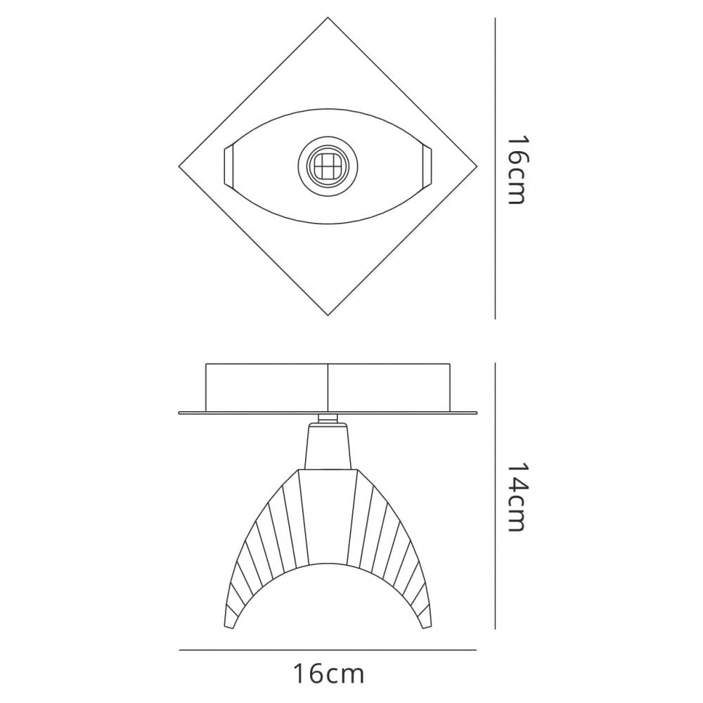 M1457 Eclipse Ceiling 1 Light G9 Polished Chrome