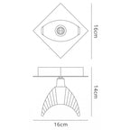 M1457 Eclipse Ceiling 1 Light G9 Polished Chrome