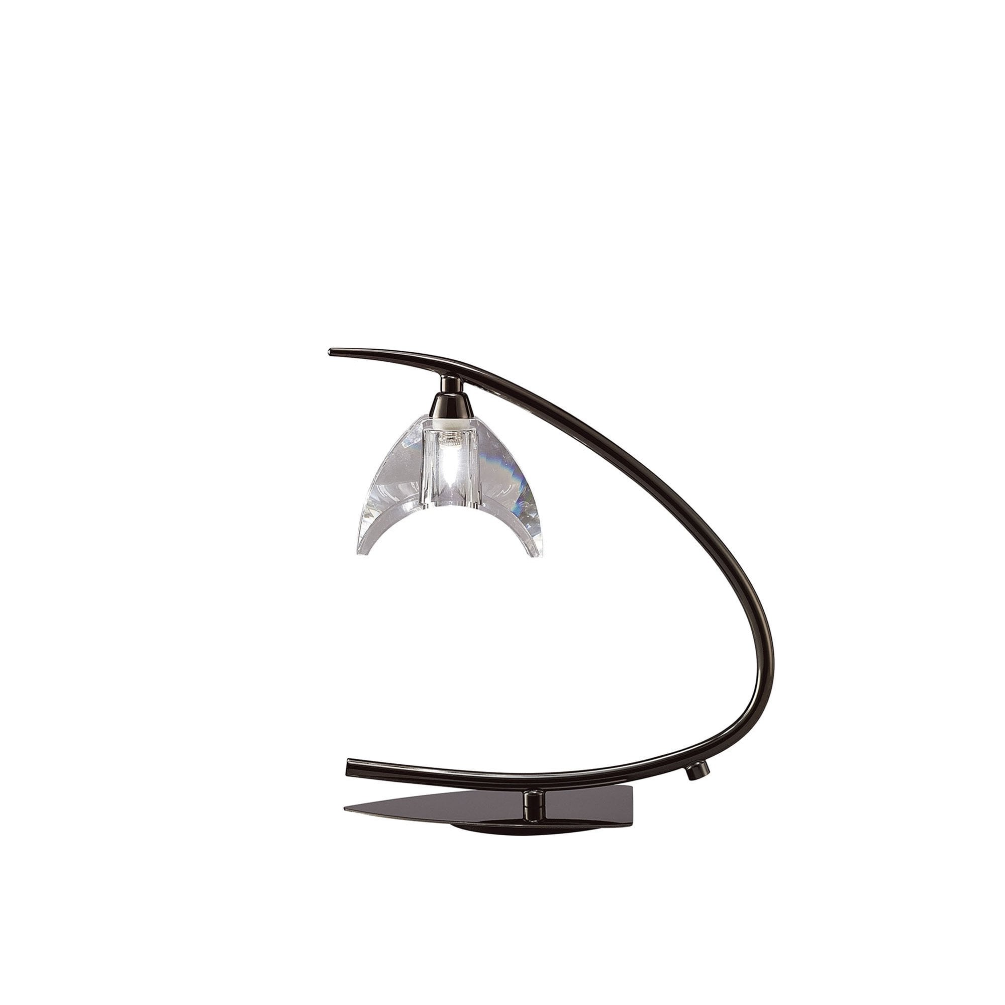 M1458BC Eclipse Table Lamp 1 Light G9 Small Black Chrome
