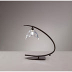 M1458BC Eclipse Table Lamp 1 Light G9 Small Black Chrome