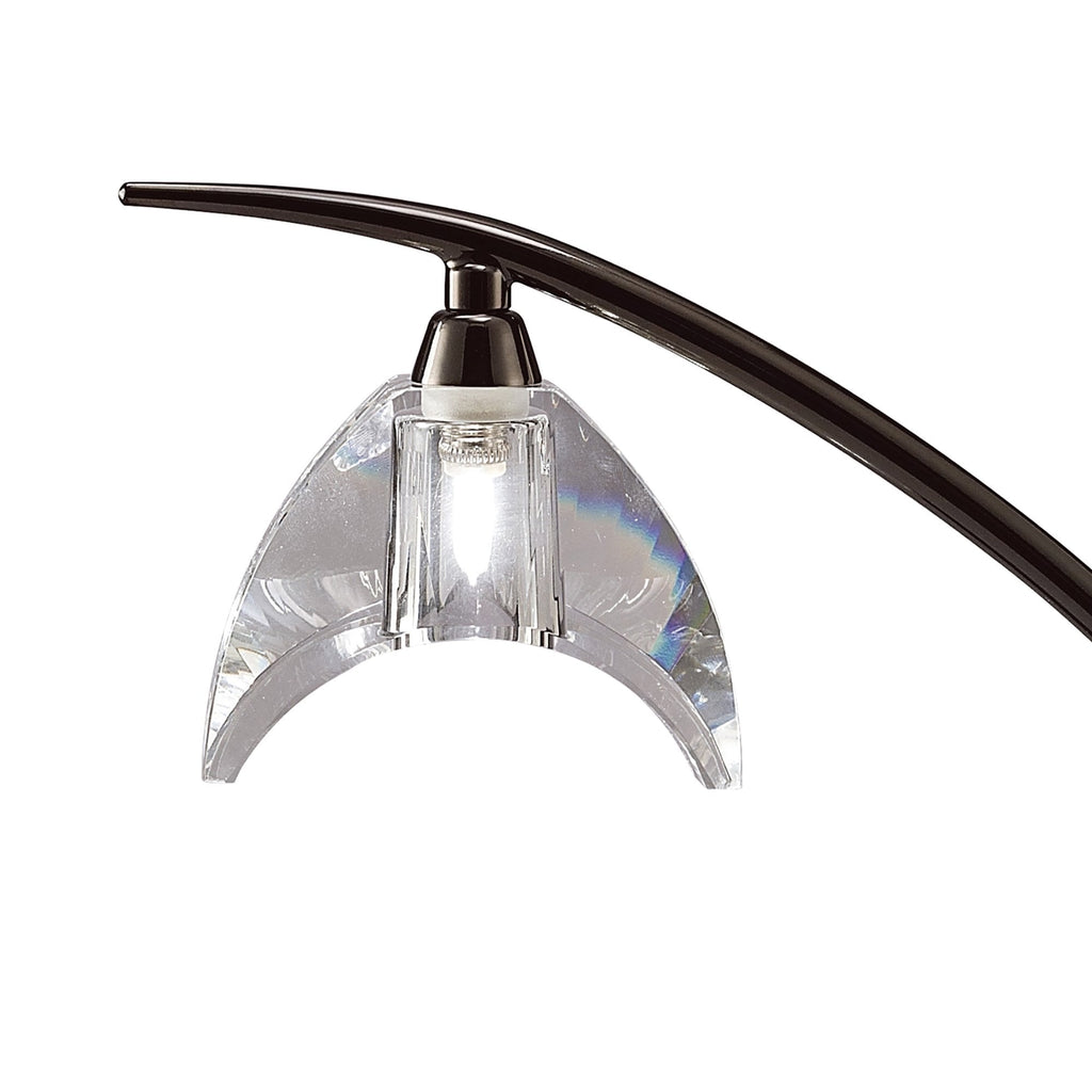 M1458BC Eclipse Table Lamp 1 Light G9 Small Black Chrome