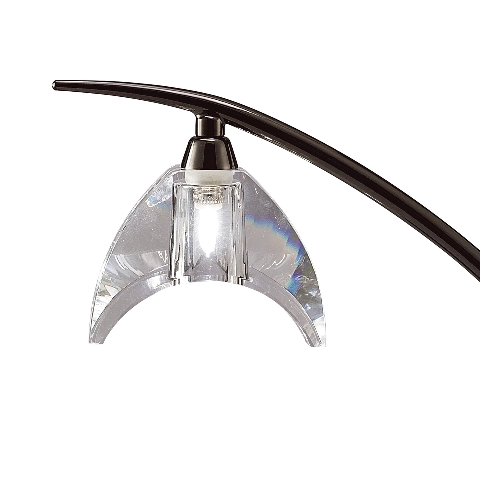 M1458BC Eclipse Table Lamp 1 Light G9 Small Black Chrome