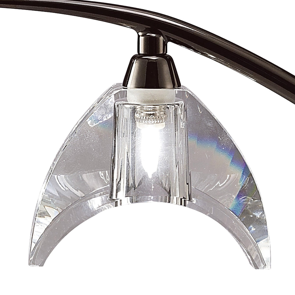 M1458BC Eclipse Table Lamp 1 Light G9 Small Black Chrome