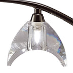 M1458BC Eclipse Table Lamp 1 Light G9 Small Black Chrome