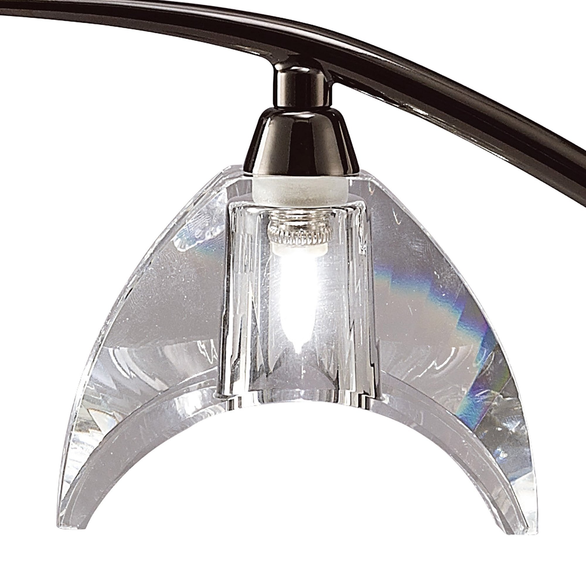 M1458BC Eclipse Table Lamp 1 Light G9 Small Black Chrome