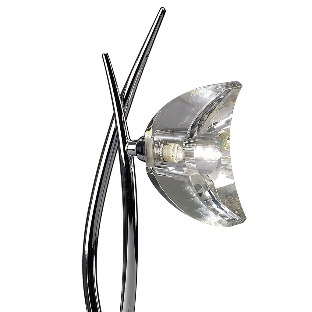 M1459 Eclipse Tall Table Lamp 1 Light G9 Polished Chrome