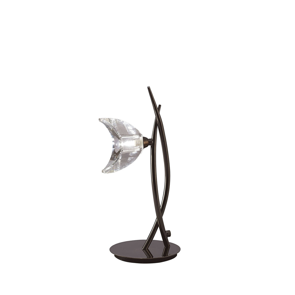 M1459BC Eclipse Tall Table Lamp 1 Light G9 Black Chrome