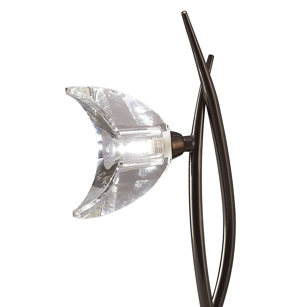 M1459BC Eclipse Tall Table Lamp 1 Light G9 Black Chrome