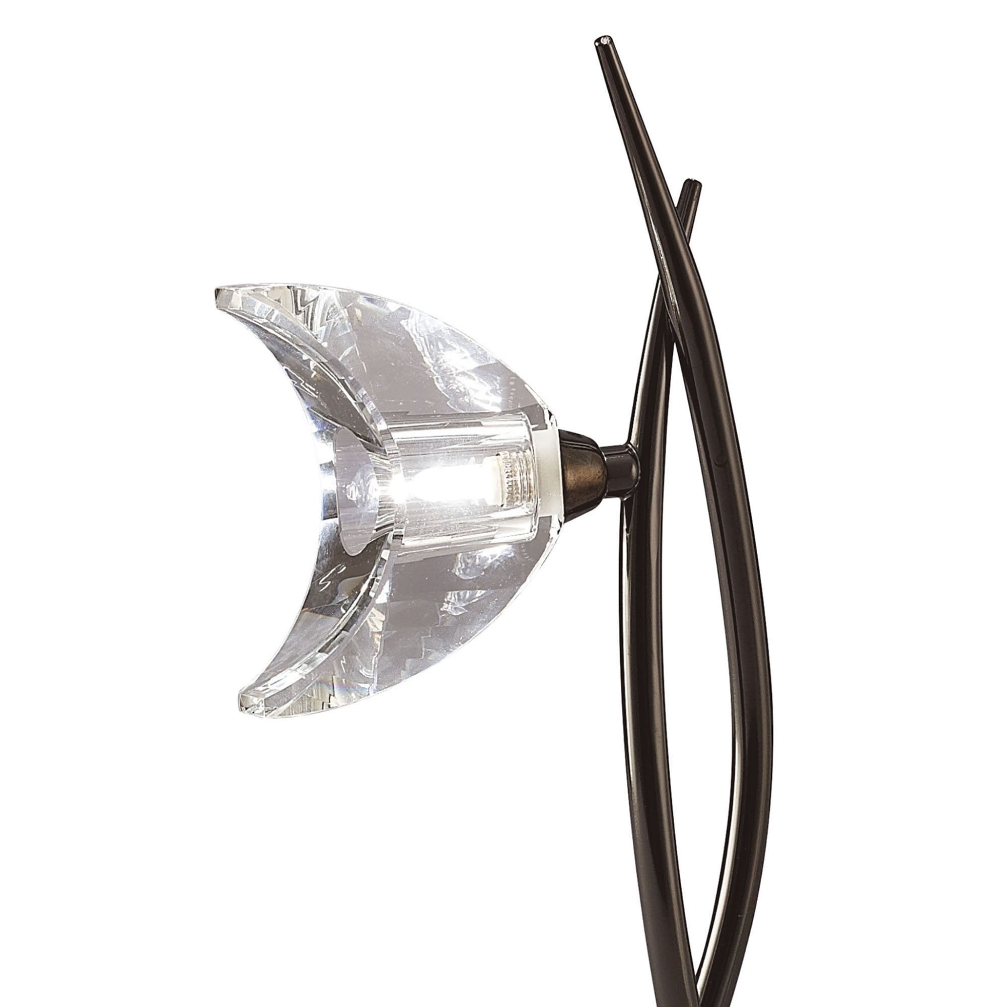 M1459BC Eclipse Tall Table Lamp 1 Light G9 Black Chrome