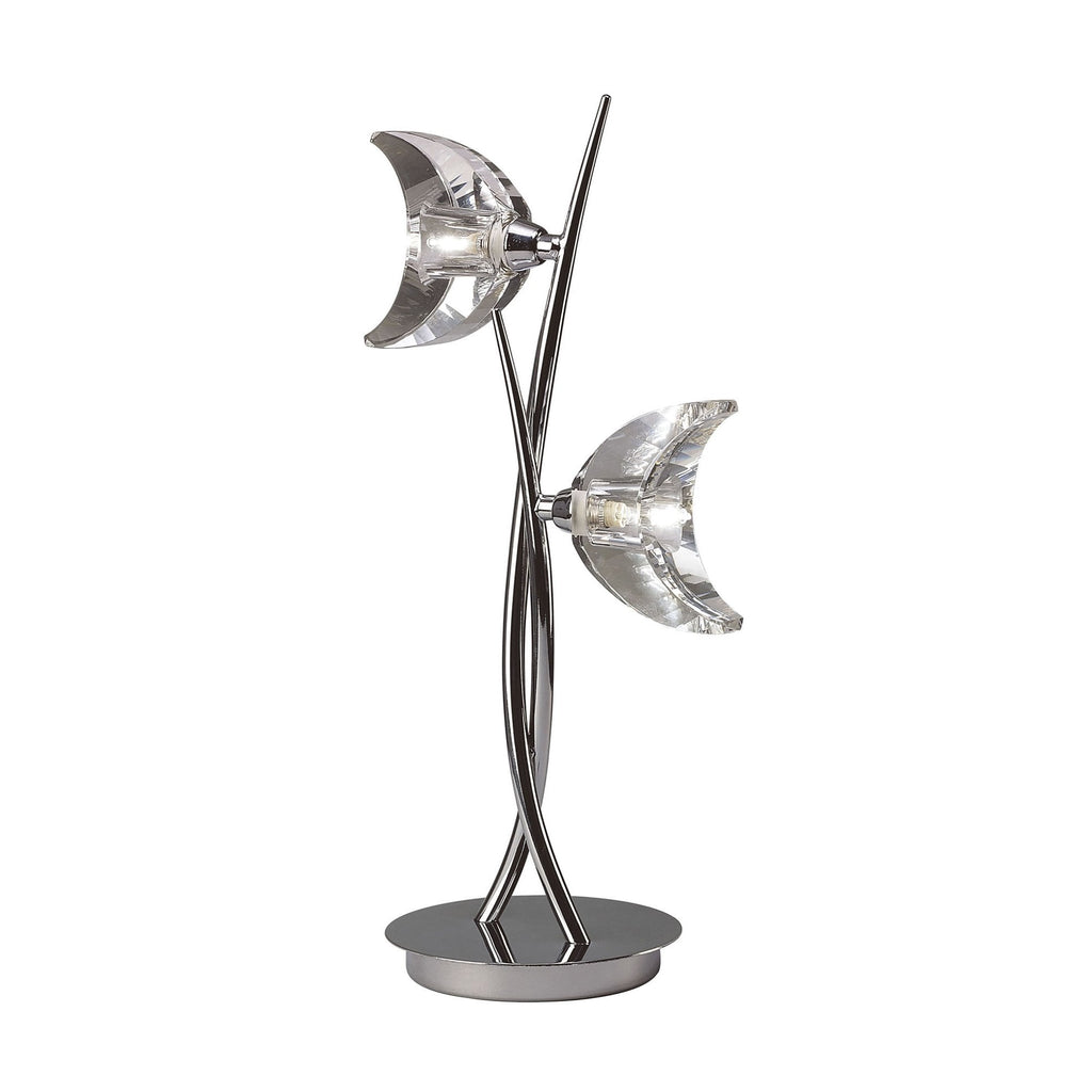 M1460 Eclipse Table Lamp 2 Light G9 Polished Chrome