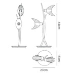 M1460 Eclipse Table Lamp 2 Light G9 Polished Chrome