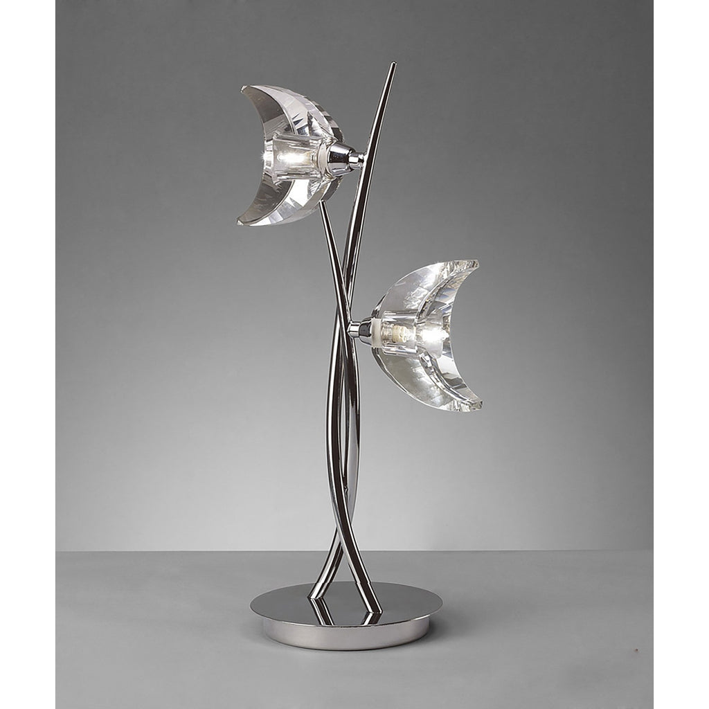 M1460 Eclipse Table Lamp 2 Light G9 Polished Chrome