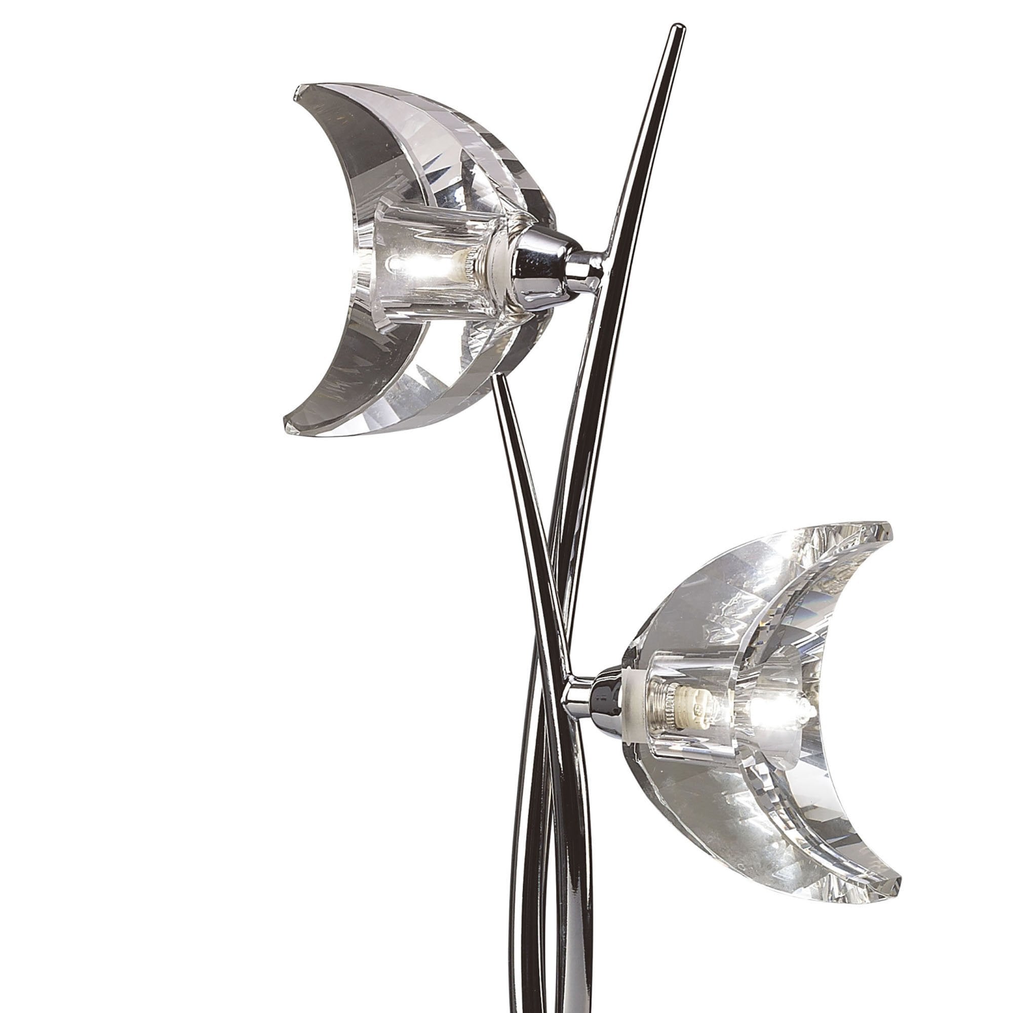 M1460 Eclipse Table Lamp 2 Light G9 Polished Chrome