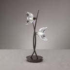 M1460BC Eclipse Table Lamp 2 Light G9 Black Chrome