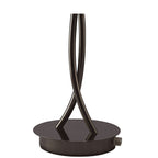 M1460BC Eclipse Table Lamp 2 Light G9 Black Chrome