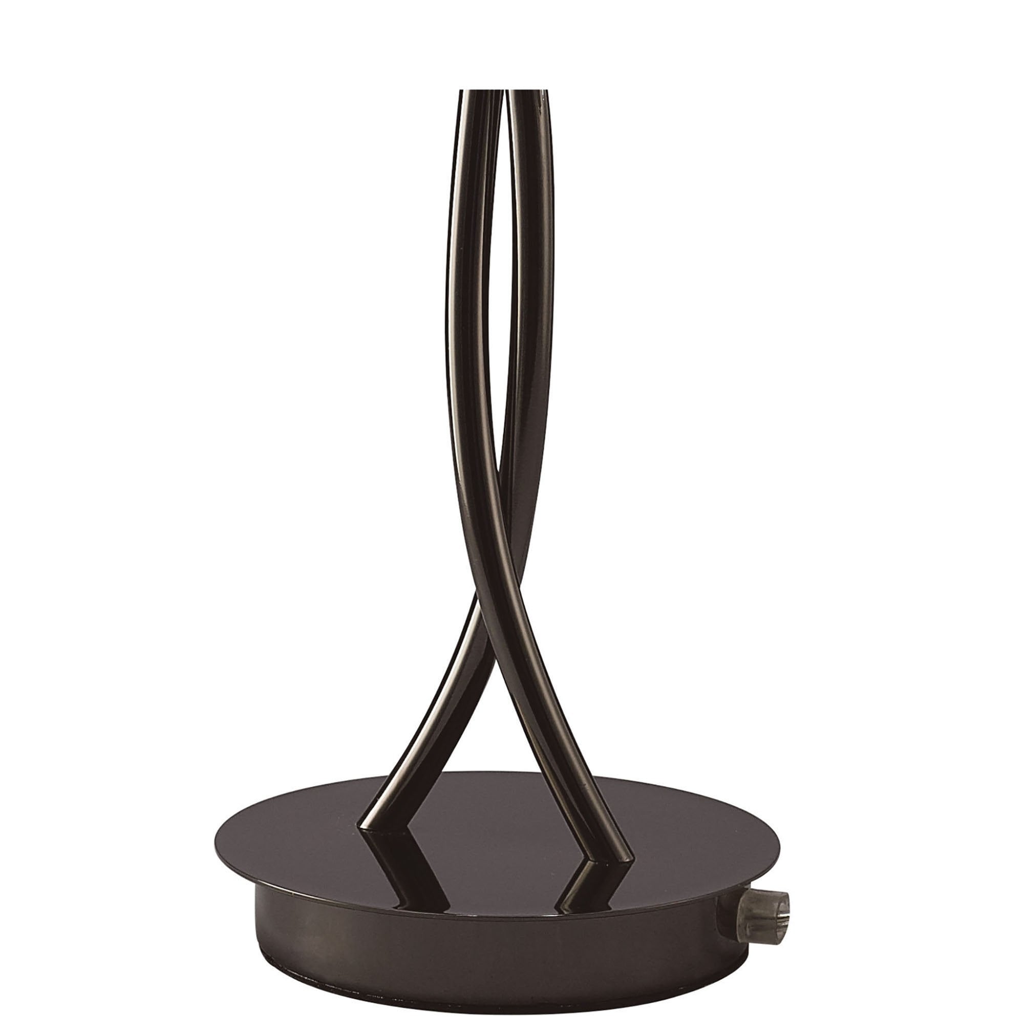 M1460BC Eclipse Table Lamp 2 Light G9 Black Chrome