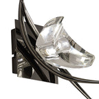 M1461BC/S Eclipse Wall Lamp Switched 1 Light G9 Black Chrome
