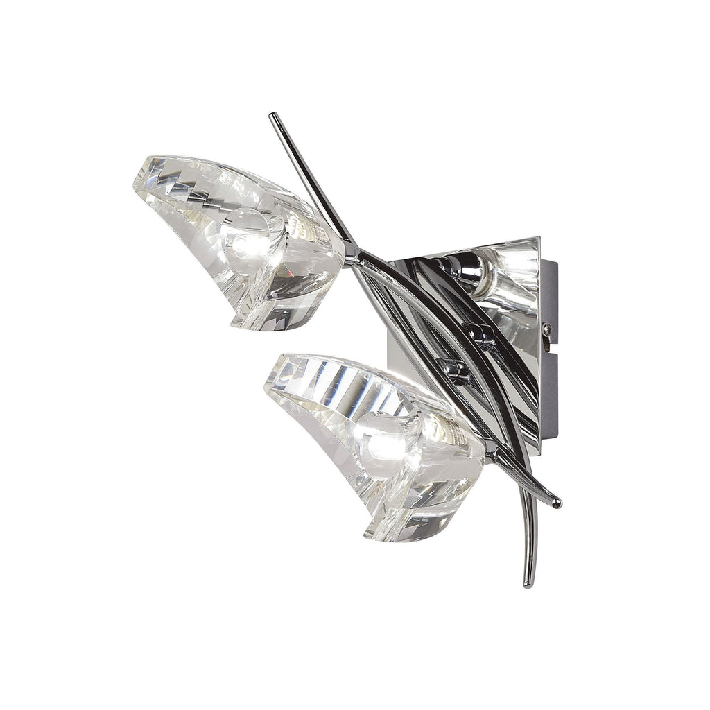 M1462/S Eclipse Wall Lamp Switched 2 Light G9 Polished Chrome