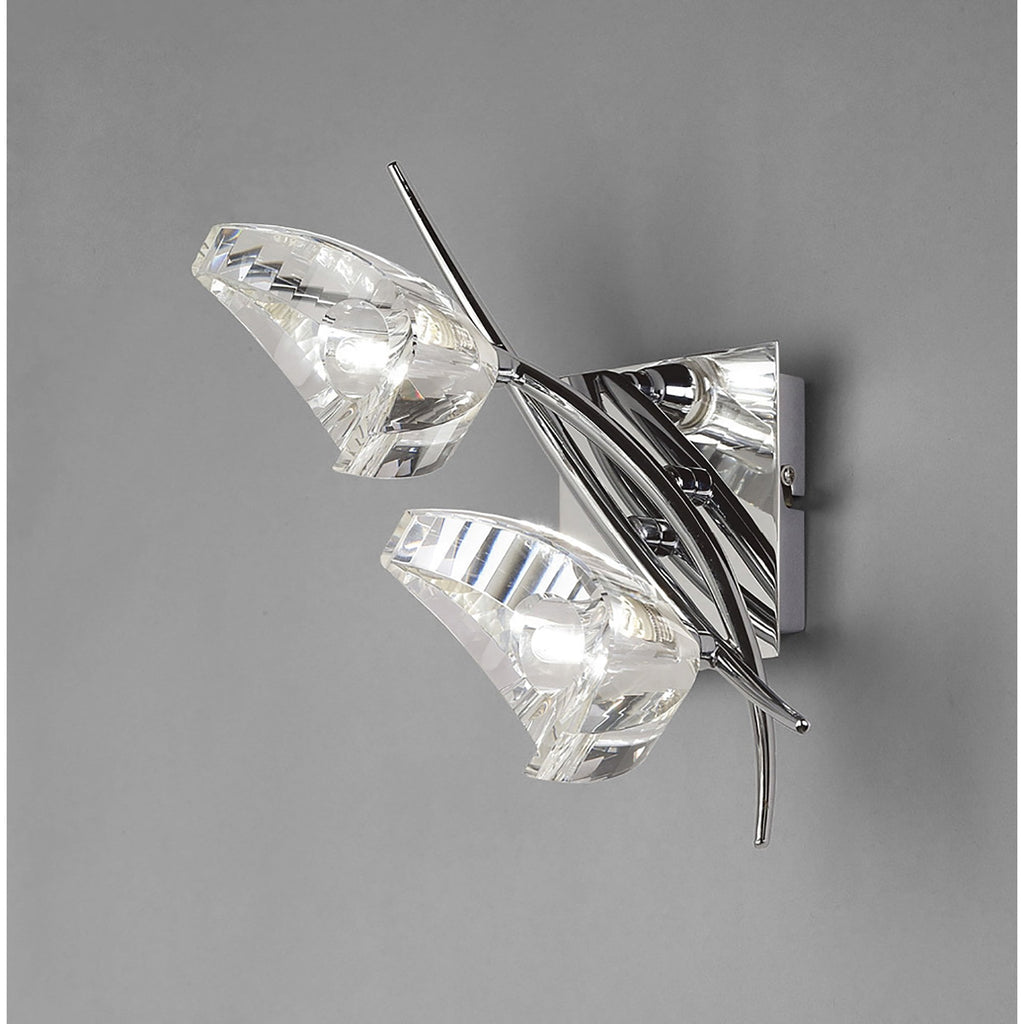 M1462/S Eclipse Wall Lamp Switched 2 Light G9 Polished Chrome