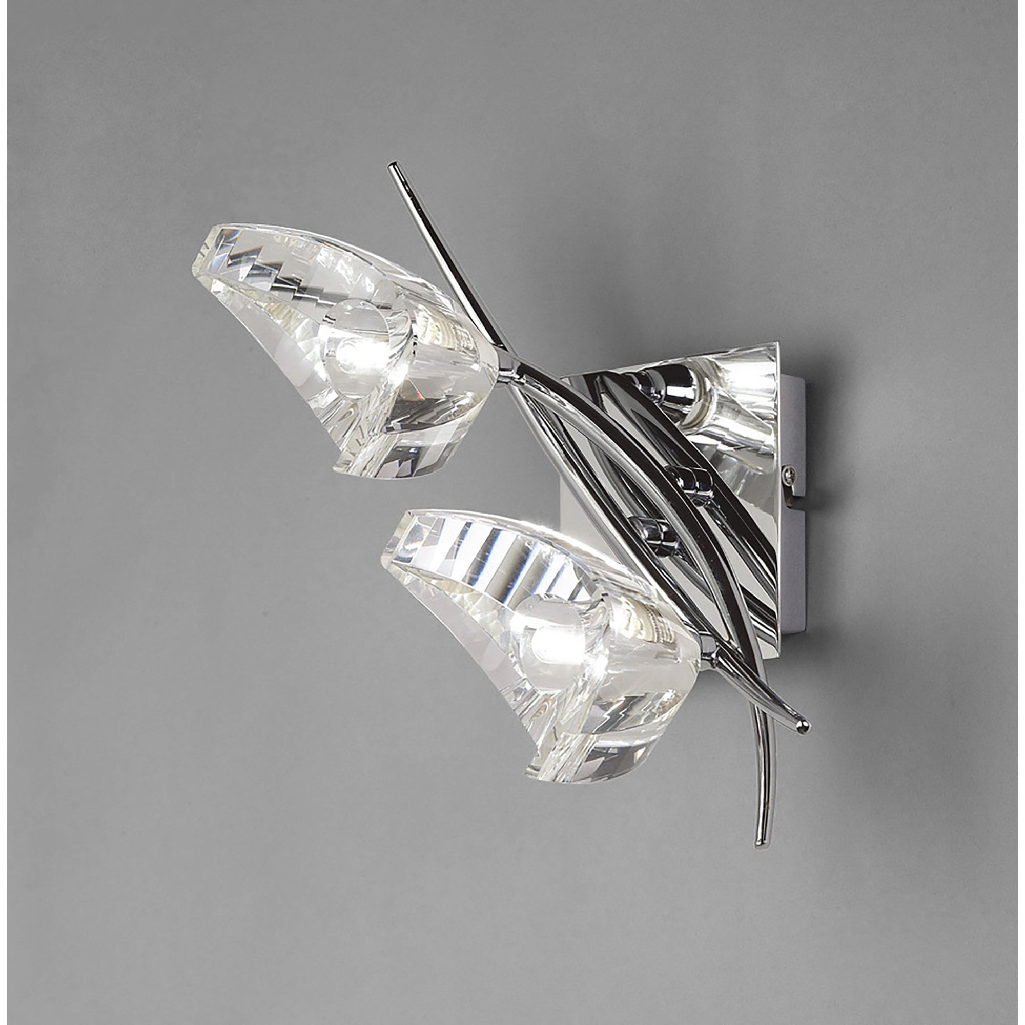 M1462/S Eclipse Wall Lamp Switched 2 Light G9 Polished Chrome