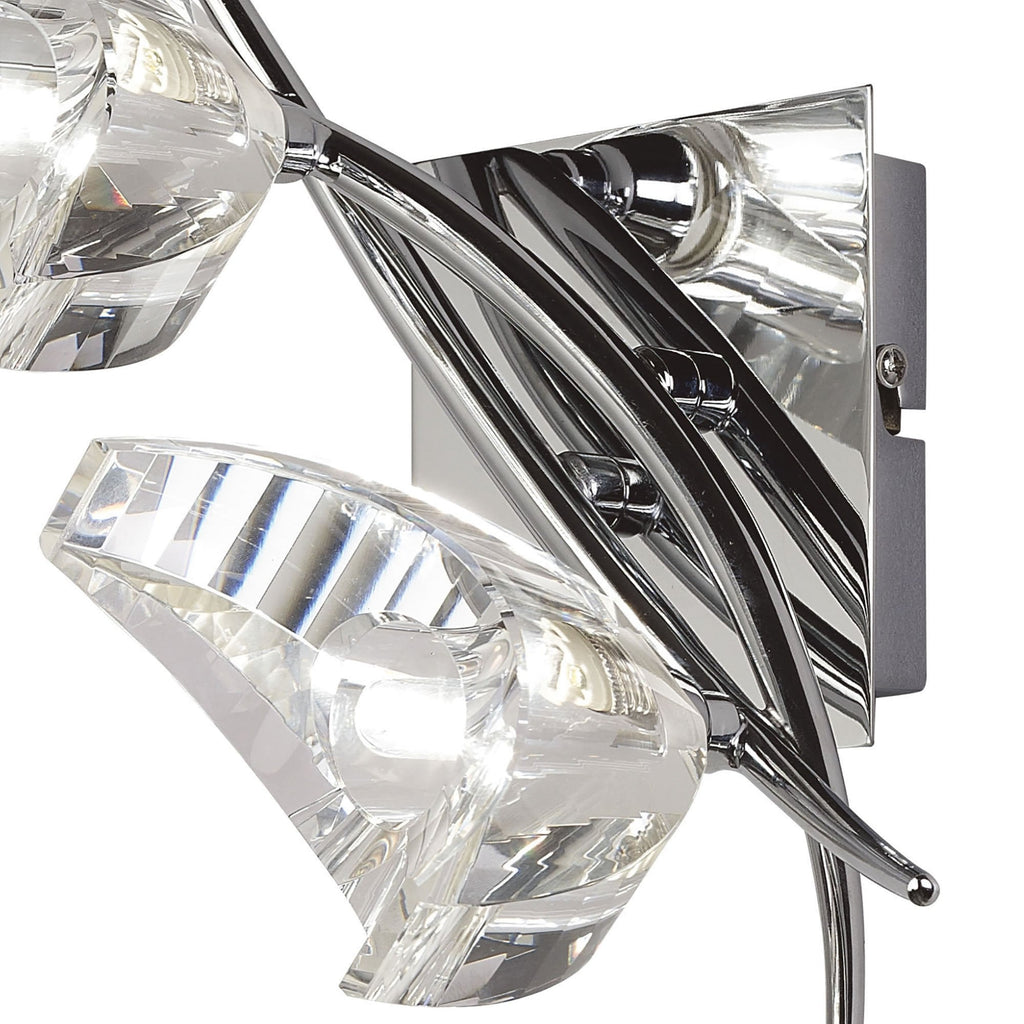 M1462/S Eclipse Wall Lamp Switched 2 Light G9 Polished Chrome