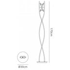 M1463 Eclipse Floor Lamp 2 Light G9 Polished Chrome