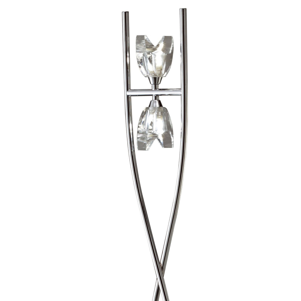 M1463 Eclipse Floor Lamp 2 Light G9 Polished Chrome