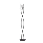M1463BC Eclipse Floor Lamp 2 Light G9 Black Chrome