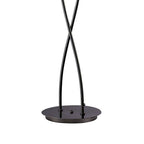 M1463BC Eclipse Floor Lamp 2 Light G9 Black Chrome